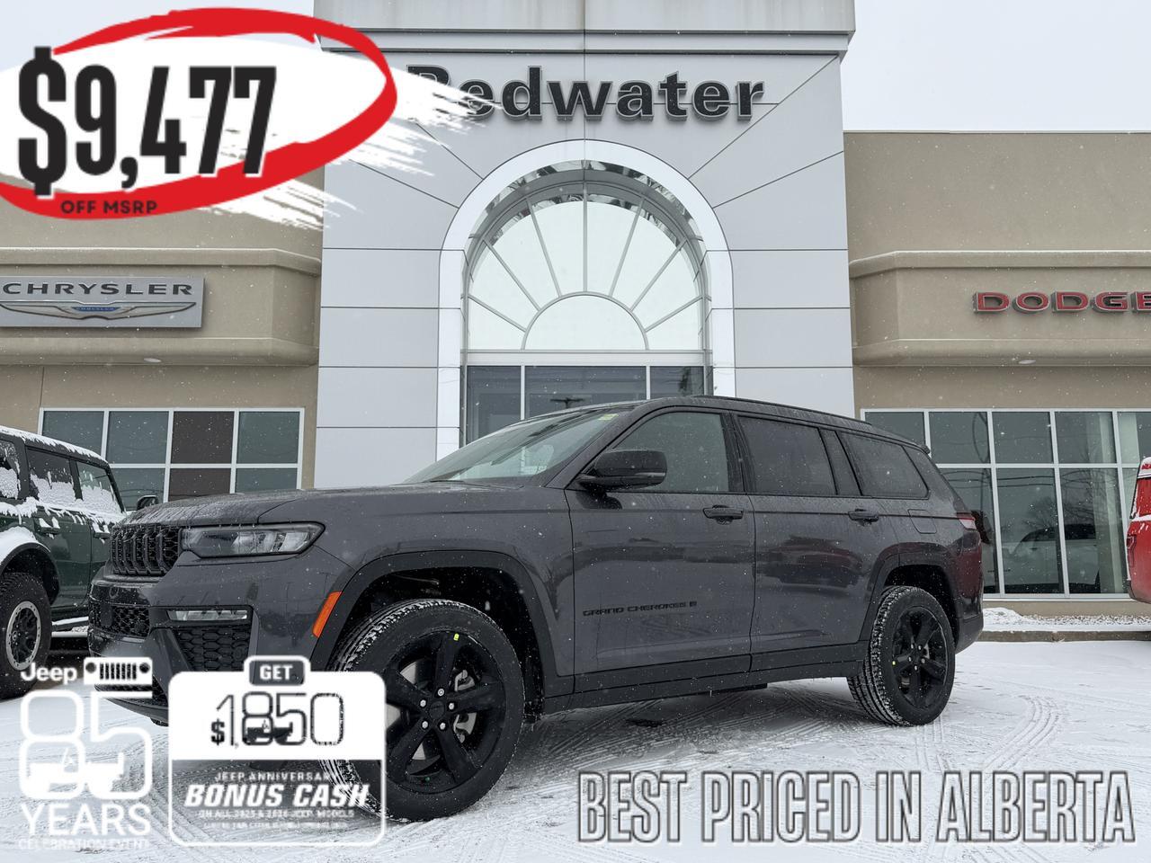 2026 Jeep Grand Cherokee L Limited 4x4 | 2L Turbo | Dual Pane Sunroof | NAV | Heated Seats | Interior Camera