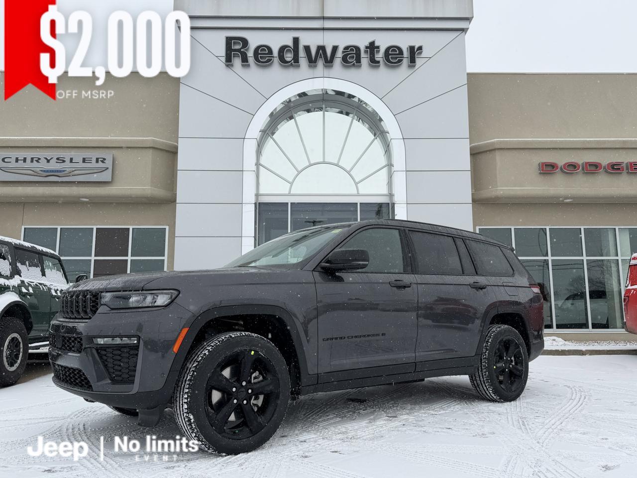 2026 Jeep Grand Cherokee L Limited 4x4 | 2L Turbo | Dual Pane Sunroof | NAV | Heated Seats | Interior Camera