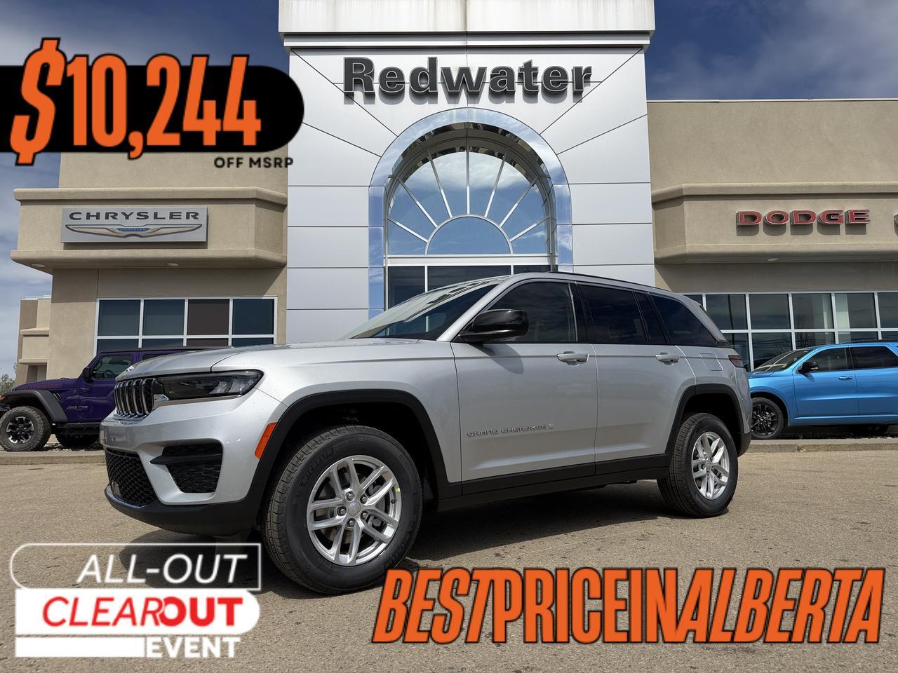 2026 Jeep Grand Cherokee Laredo 4x4 | Silver Zynith | V6 | NAV | Heated Seats | Rearview Camera | Towing | Keyless Entry