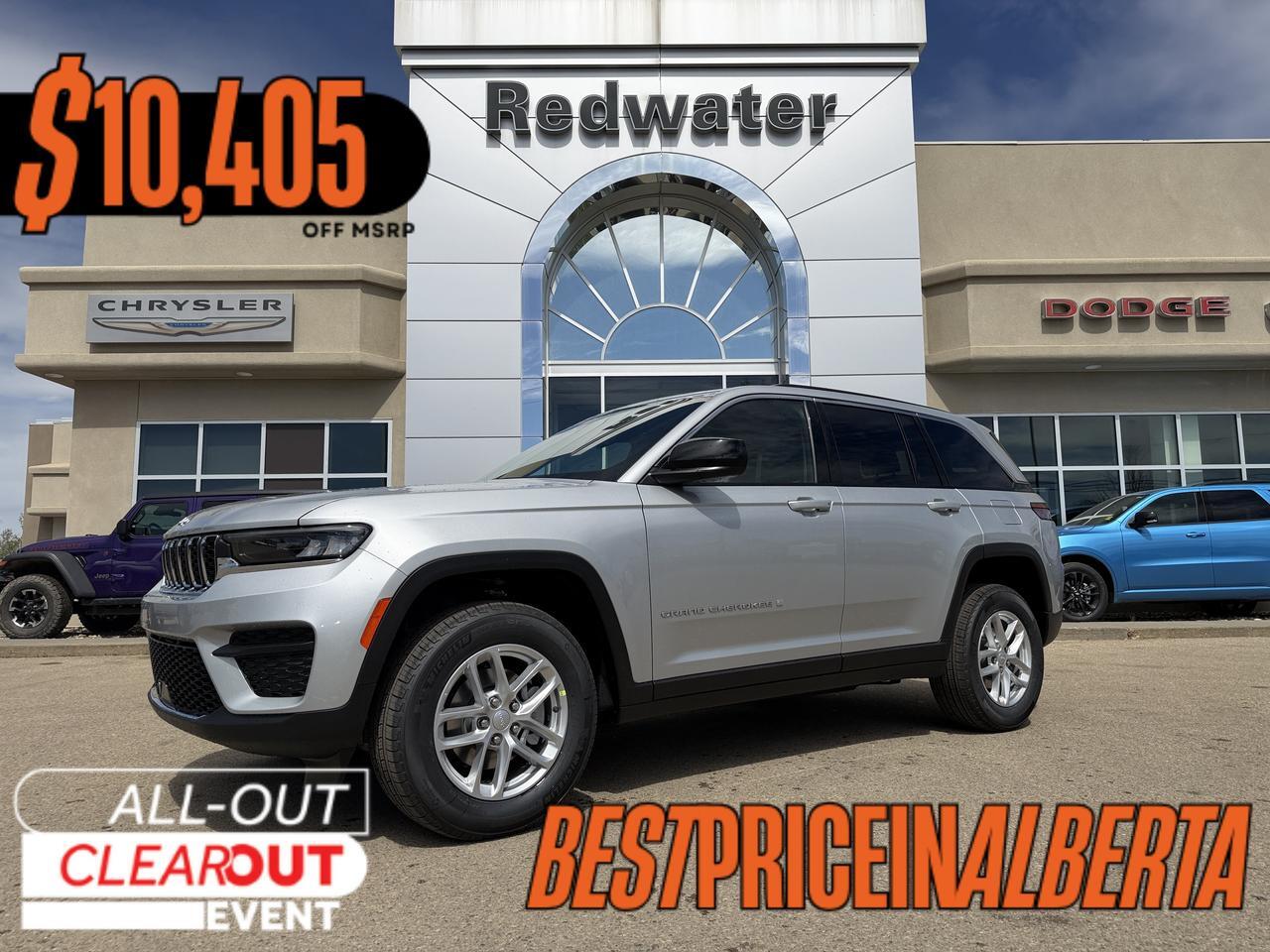 2026 Jeep Grand Cherokee Laredo 4x4 | Silver Zynith | V6 | NAV | Heated Seats | Rearview Camera | Towing | Keyless Entry