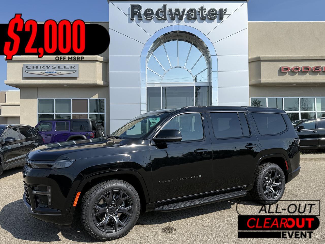 2026 Jeep Grand Wagoneer Upland 4x4 SUV | 3L Hurricane | 3 Row Seating | Leather | Dual Pane Pano Sunroof | 12IN Touchscreen