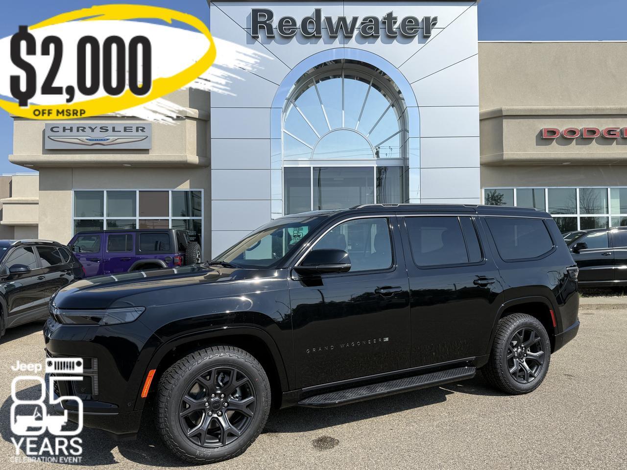 2026 Jeep Grand Wagoneer Upland 4x4 SUV | 3L Hurricane | 3 Row Seating | Leather | Dual Pane Pano Sunroof | 12IN Touchscreen