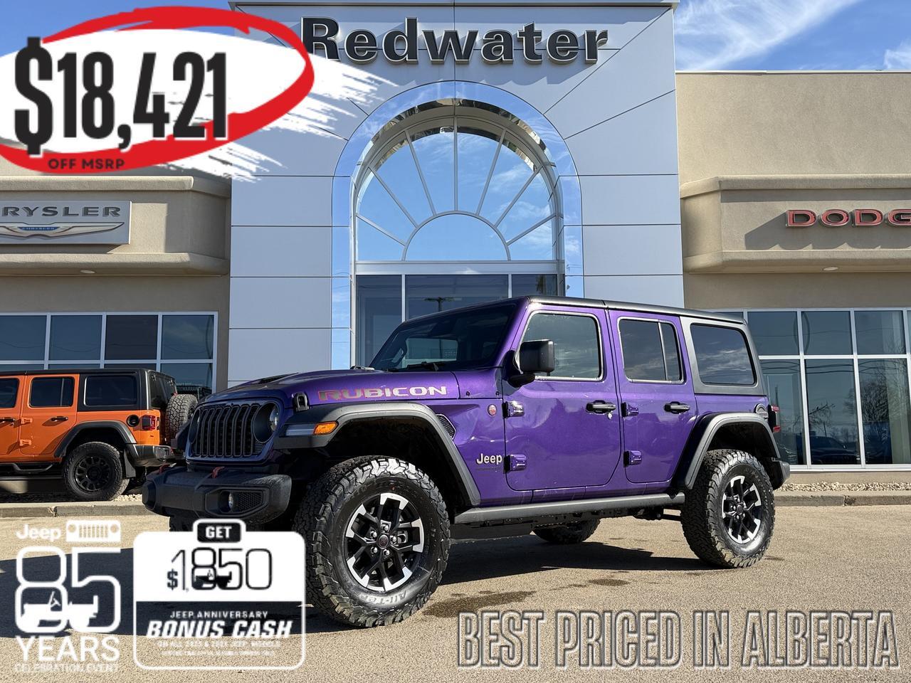 2026 Jeep Wrangler Rubicon 4x4 | Reign Purple | V6 | Nappa Leather | Heated Seats | Performance Suspension