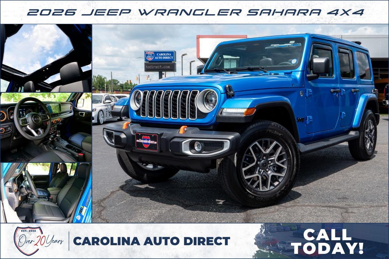 2026 Jeep Wrangler Sahara 4X4 / Sky One Roof / Adaptive Cruise!