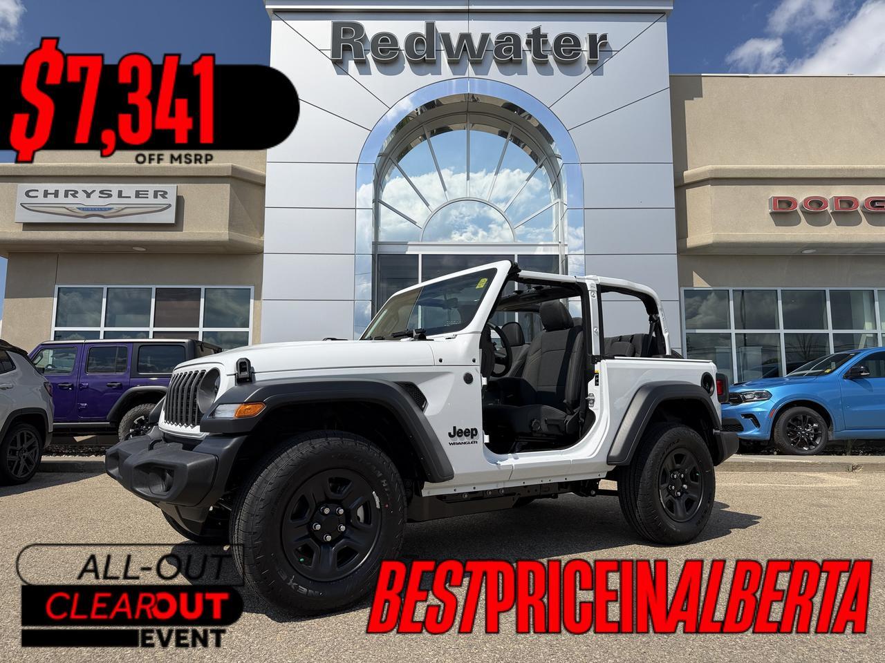 2026 Jeep Wrangler Sport 4x4 | 2L Turbo | 3 Piece Hardtop | Backup Camera | 17IN Black Wheels | 2 Door