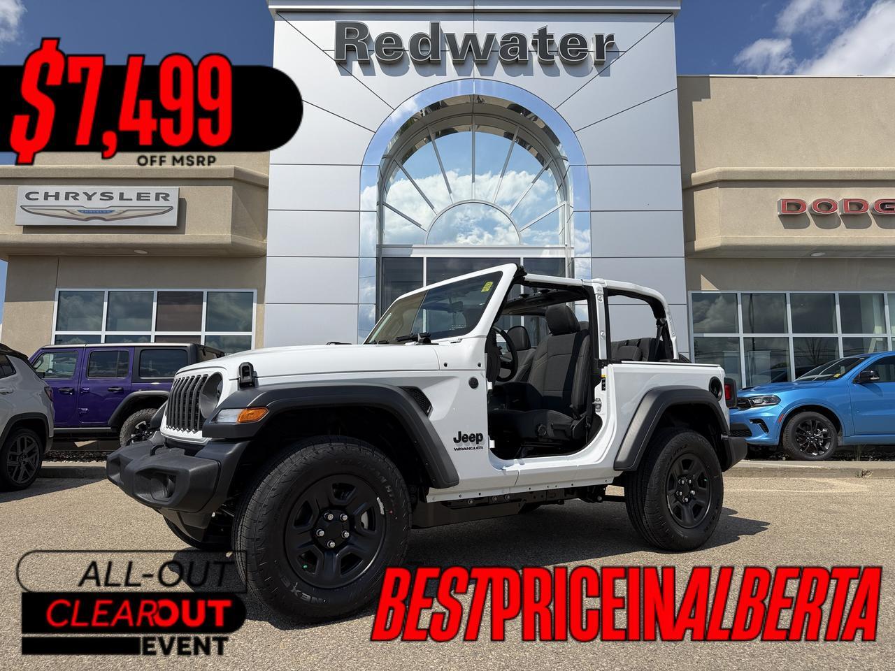 2026 Jeep Wrangler Sport 4x4 | 2L Turbo | 3 Piece Hardtop | Backup Camera | 17IN Black Wheels | 2 Door