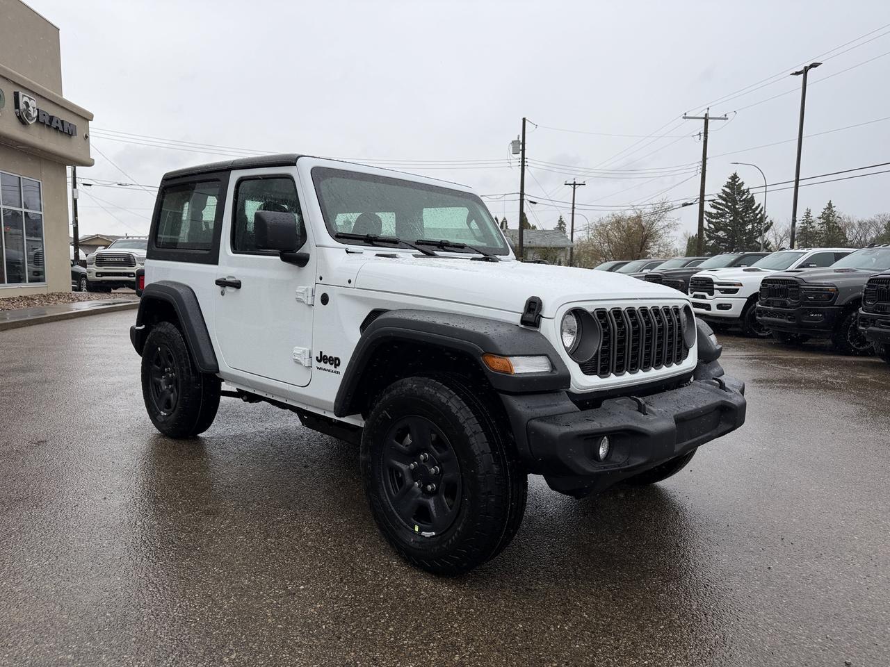 2026 Jeep Wrangler Sport 4x4 | 2L Turbo | 3 Piece Hardtop | Backup Camera | 17IN Black Wheels | 2 Door Redwater AB