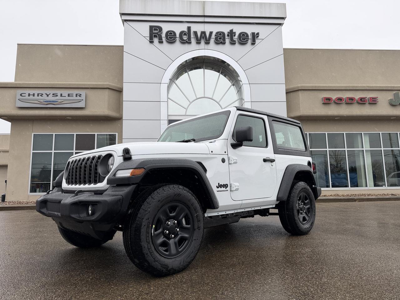 2026 Jeep Wrangler Sport 4x4 | 2L Turbo | 3 Piece Hardtop | Backup Camera | 17IN Black Wheels | 2 Door Redwater AB
