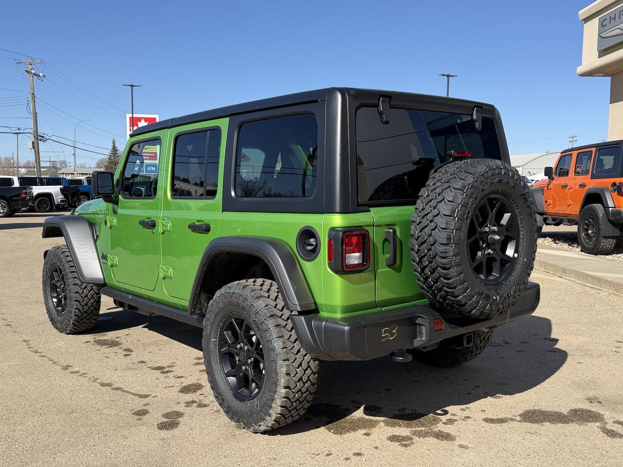 2026 Jeep Wrangler Willys 4x4 | V6 | 33IN Off Road Tires | Heated Seats | Remote Start | Mojito Redwater AB