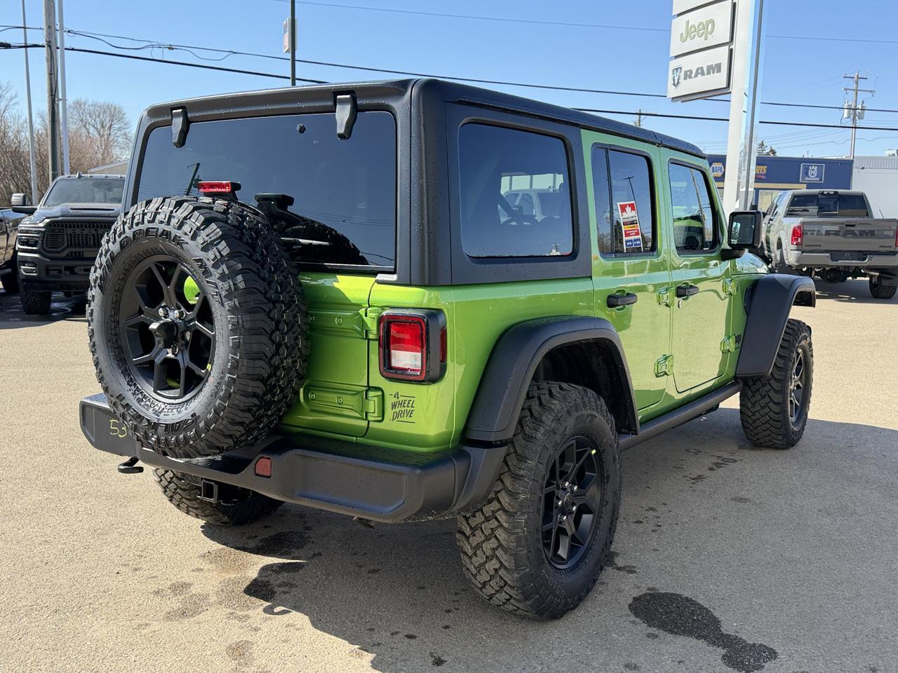 2026 Jeep Wrangler Willys 4x4 | V6 | 33IN Off Road Tires | Heated Seats | Remote Start | Mojito Redwater AB