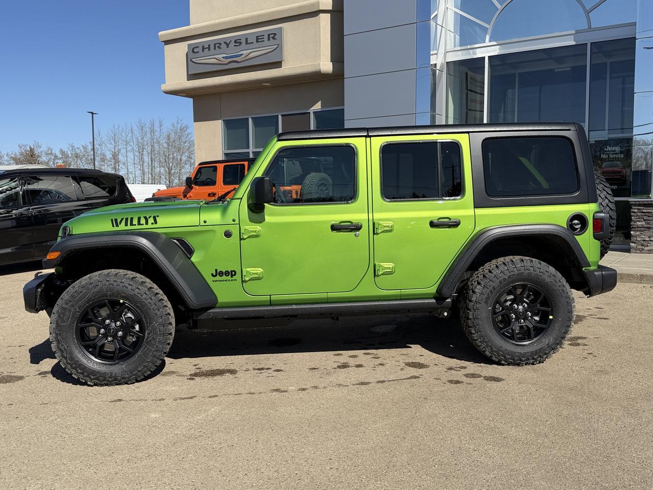 2026 Jeep Wrangler Willys 4x4 | V6 | 33IN Off Road Tires | Leather Heated Seats | Remote Start | Mojito Redwater AB
