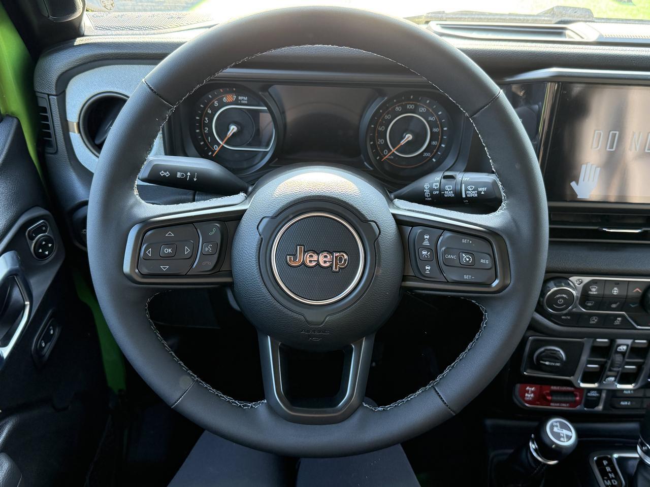 2026 Jeep Wrangler Willys 4x4 | V6 Pentastar | Mojito | Black Leather | Black Freedom 3 Piece Hardtop | 12IN Display Redwater AB