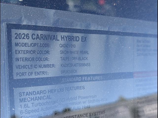 2026 Kia Carnival MPV Hybrid EX Chattanooga TN