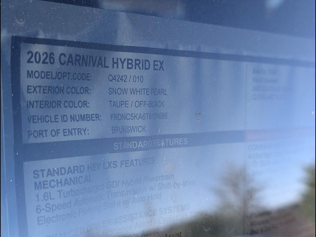 2026 Kia Carnival MPV Hybrid EX Chattanooga TN