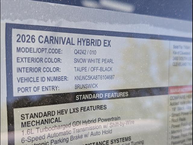 2026 Kia Carnival MPV Hybrid EX Chattanooga TN