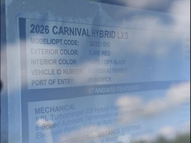 2026 Kia Carnival MPV Hybrid LXS Chattanooga TN