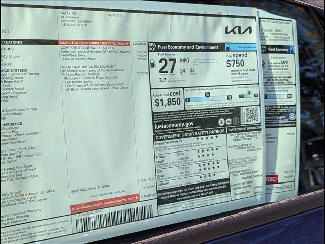 2026 Kia K5 GT-Line AWD Chattanooga TN