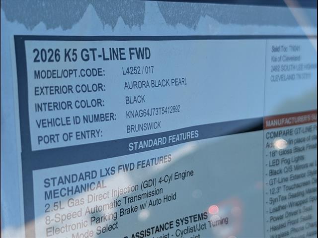 2026 Kia K5 GT-Line FWD Chattanooga TN