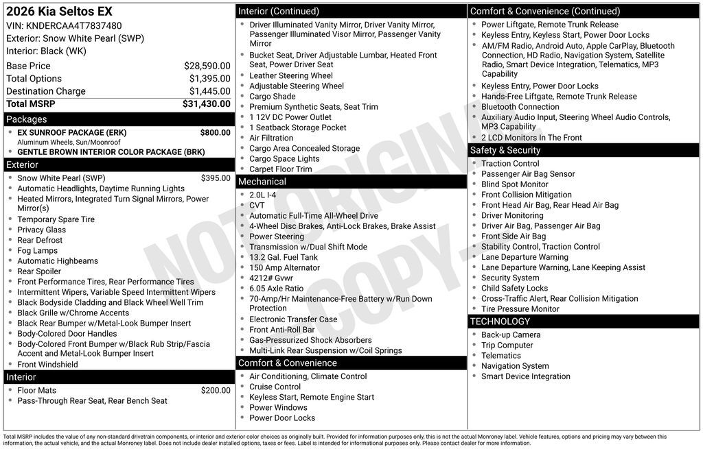 2026 Kia Seltos EX Akron OH