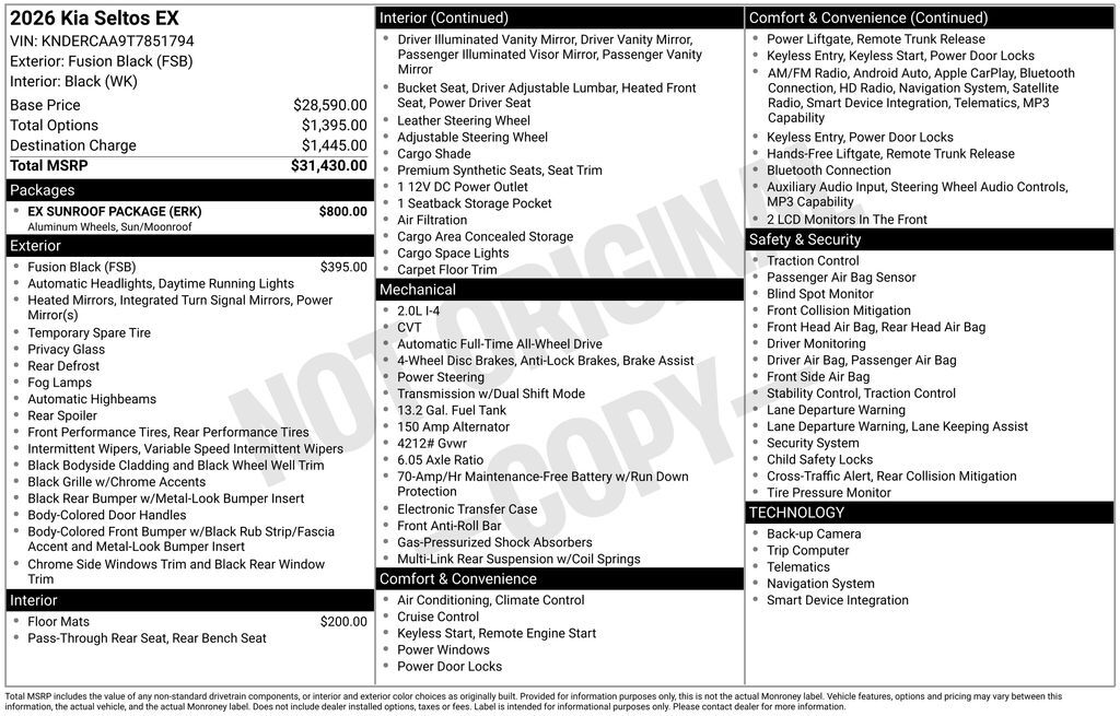 2026 Kia Seltos EX Akron OH