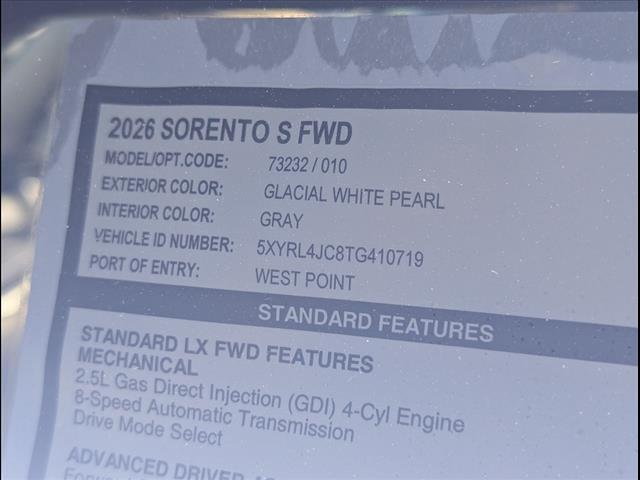 2026 Kia Sorento S Chattanooga TN