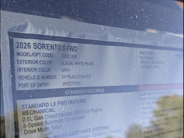 2026 Kia Sorento S Chattanooga TN