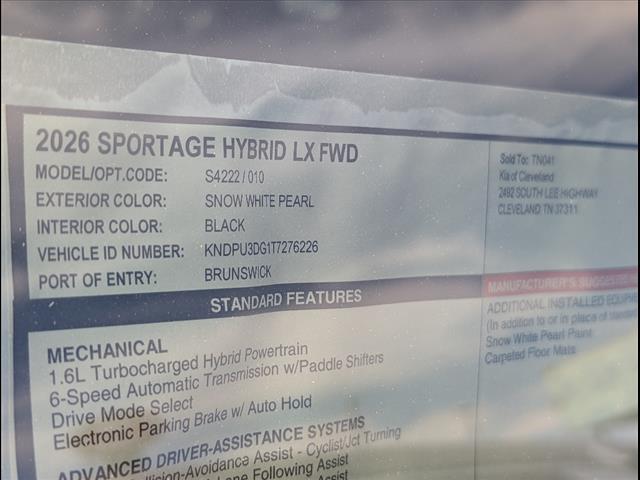 2026 Kia Sportage Hybrid LX Chattanooga TN