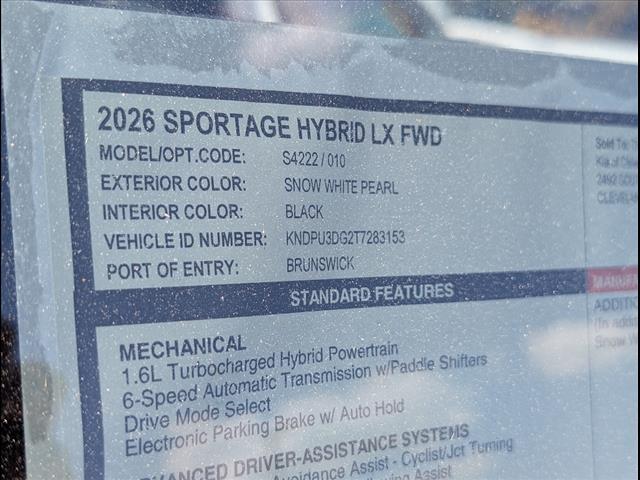 2026 Kia Sportage Hybrid LX Chattanooga TN