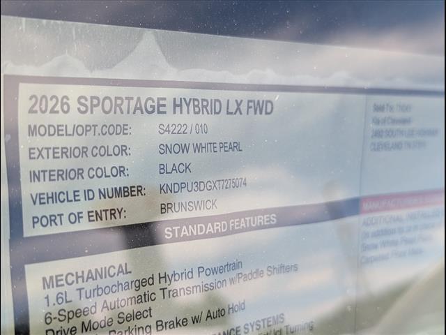 2026 Kia Sportage Hybrid LX Chattanooga TN