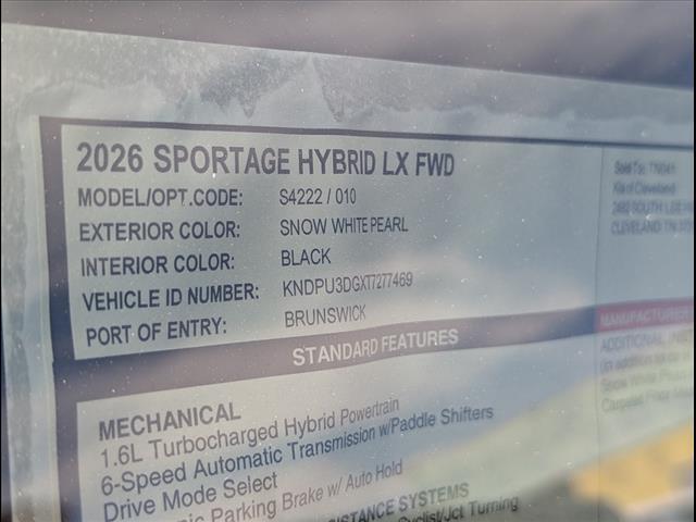 2026 Kia Sportage Hybrid LX Chattanooga TN