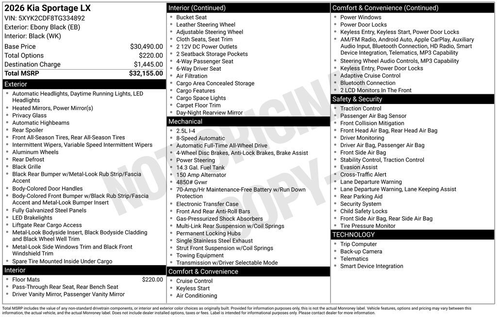 2026 Kia Sportage LX Akron OH