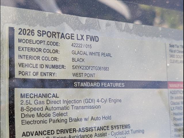 2026 Kia Sportage LX Chattanooga TN