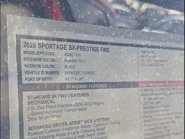2026 Kia Sportage SX Prestige Chattanooga TN