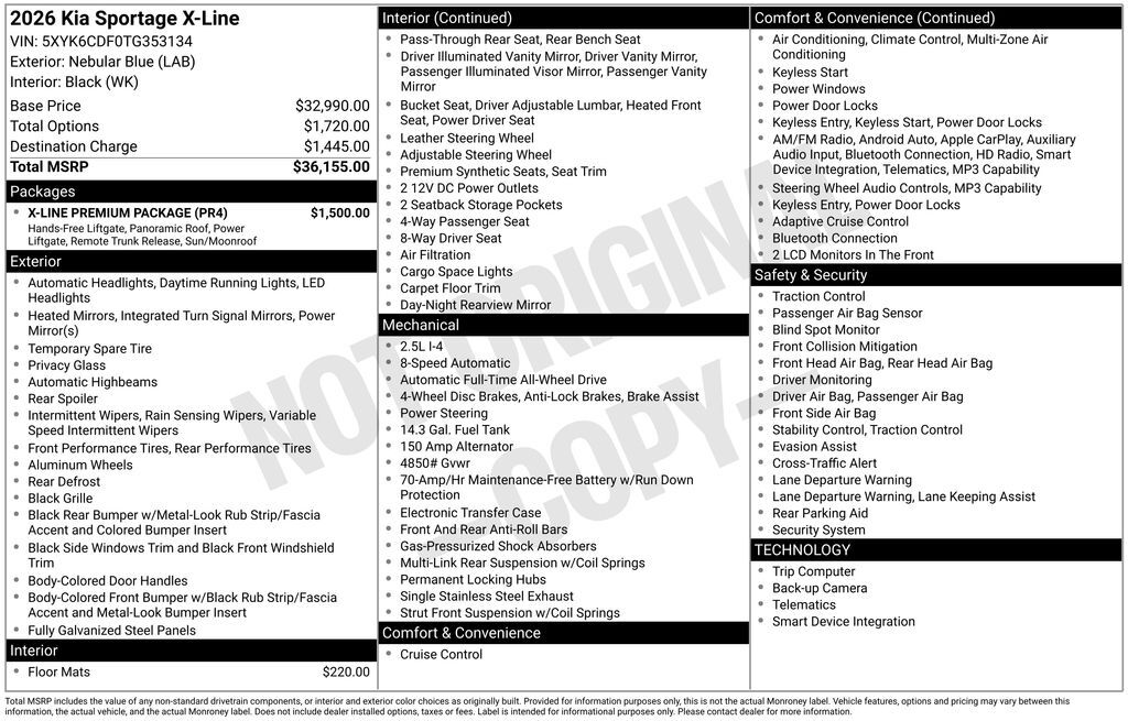 2026 Kia Sportage X-Line Akron OH