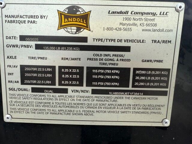 2026 Landoll 855F-53CE Detachable Trailer Miami FL