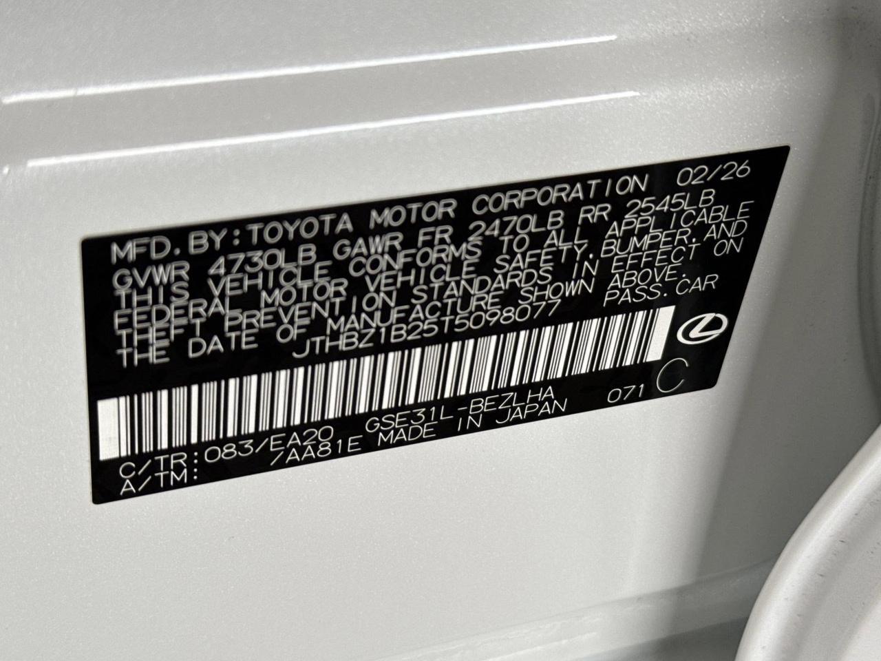 2026 Lexus IS 350 F SPORT Design San Antonio TX