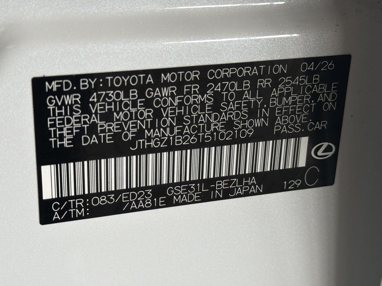 2026 Lexus IS 350 F SPORT San Antonio TX