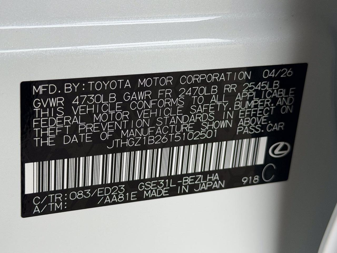 2026 Lexus IS 350 F SPORT San Antonio TX