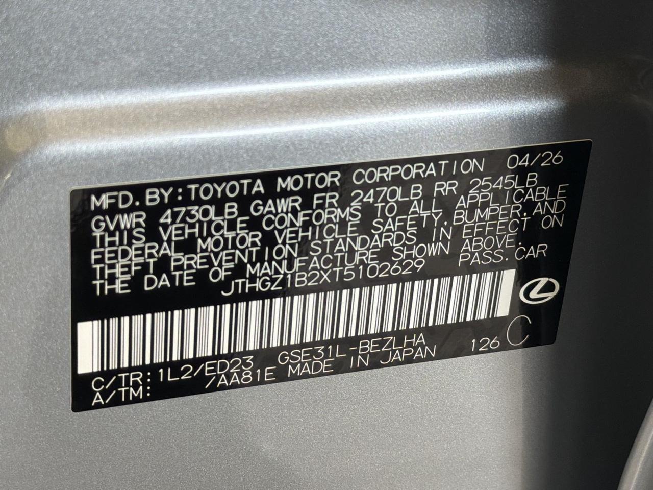 2026 Lexus IS 350 F SPORT San Antonio TX