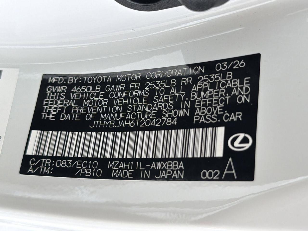 2026 Lexus UX 300h Premium San Antonio TX