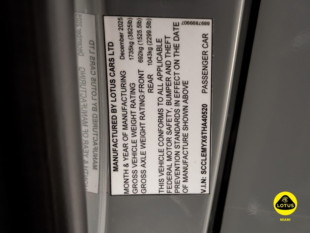 2026 Lotus Emira Turbo SE North Miami Beach FL