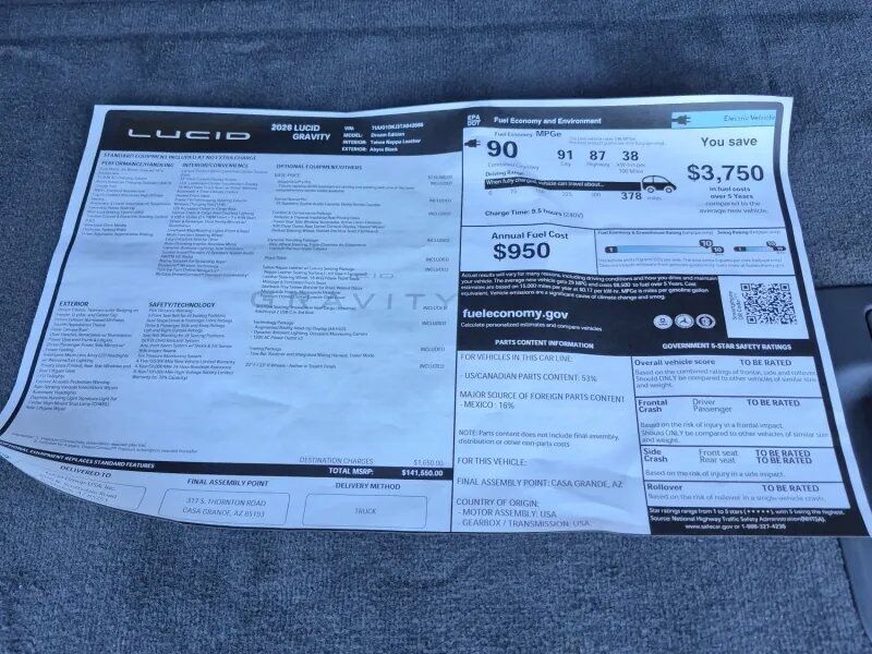 2026 Lucid Gravity Dream Edition Portland OR