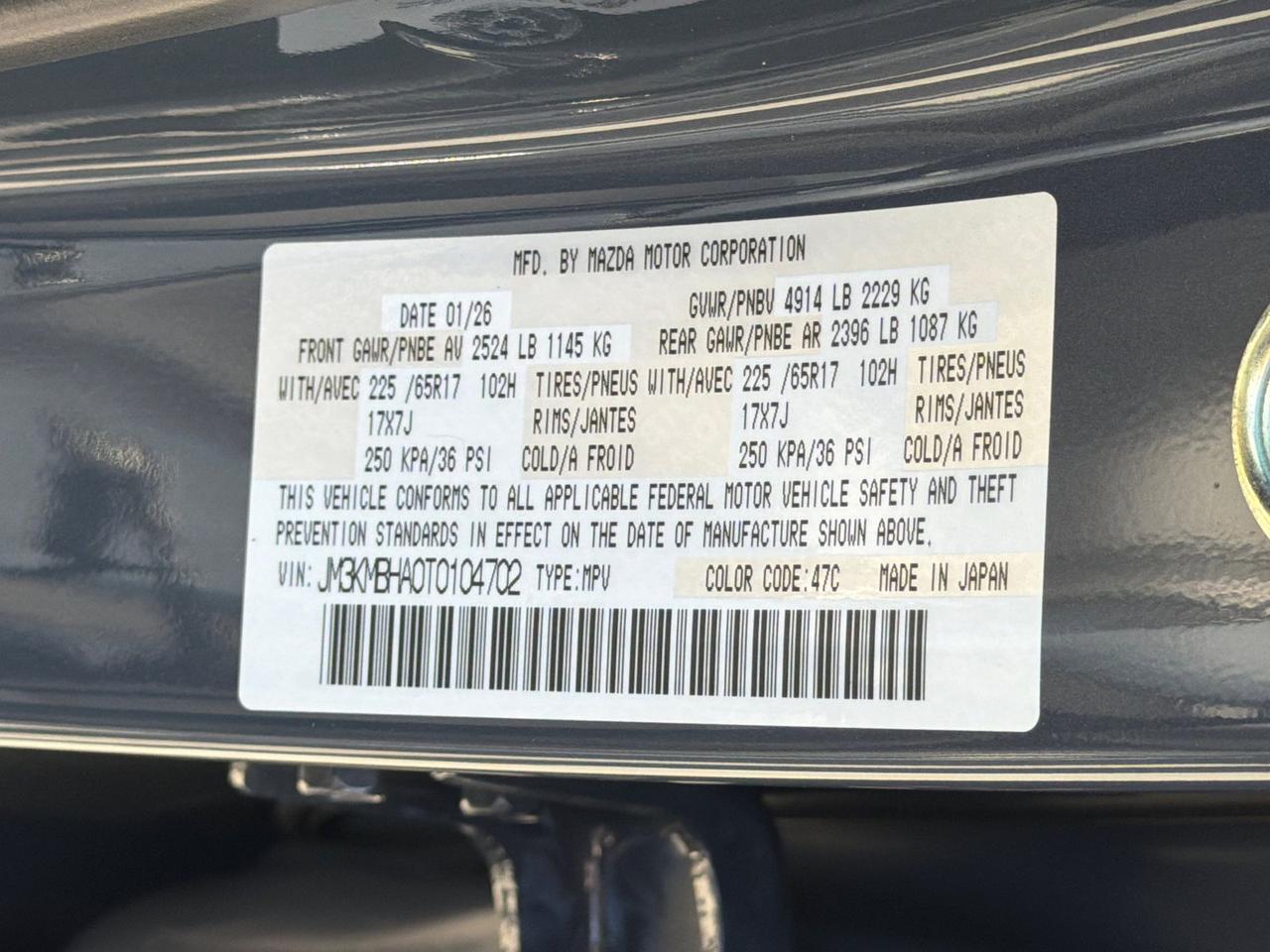 2026 MAZDA CX-5 2.5 S Select Hagerstown MD