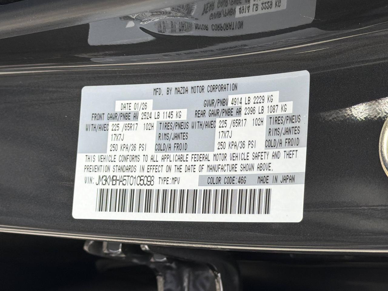 2026 MAZDA CX-5 2.5 S Select Hagerstown MD