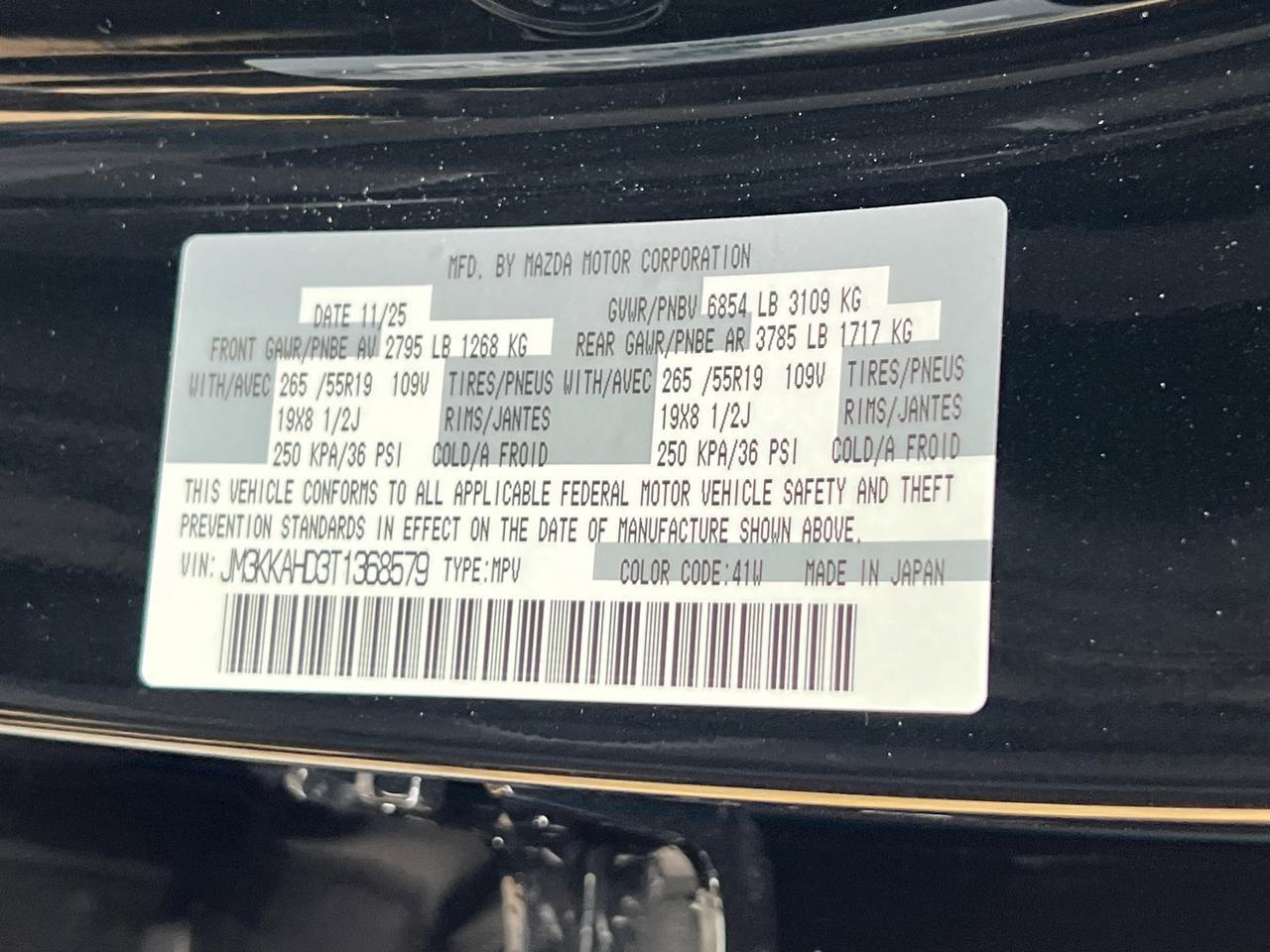 2026 MAZDA CX-90 3.3 Turbo Select Hagerstown MD