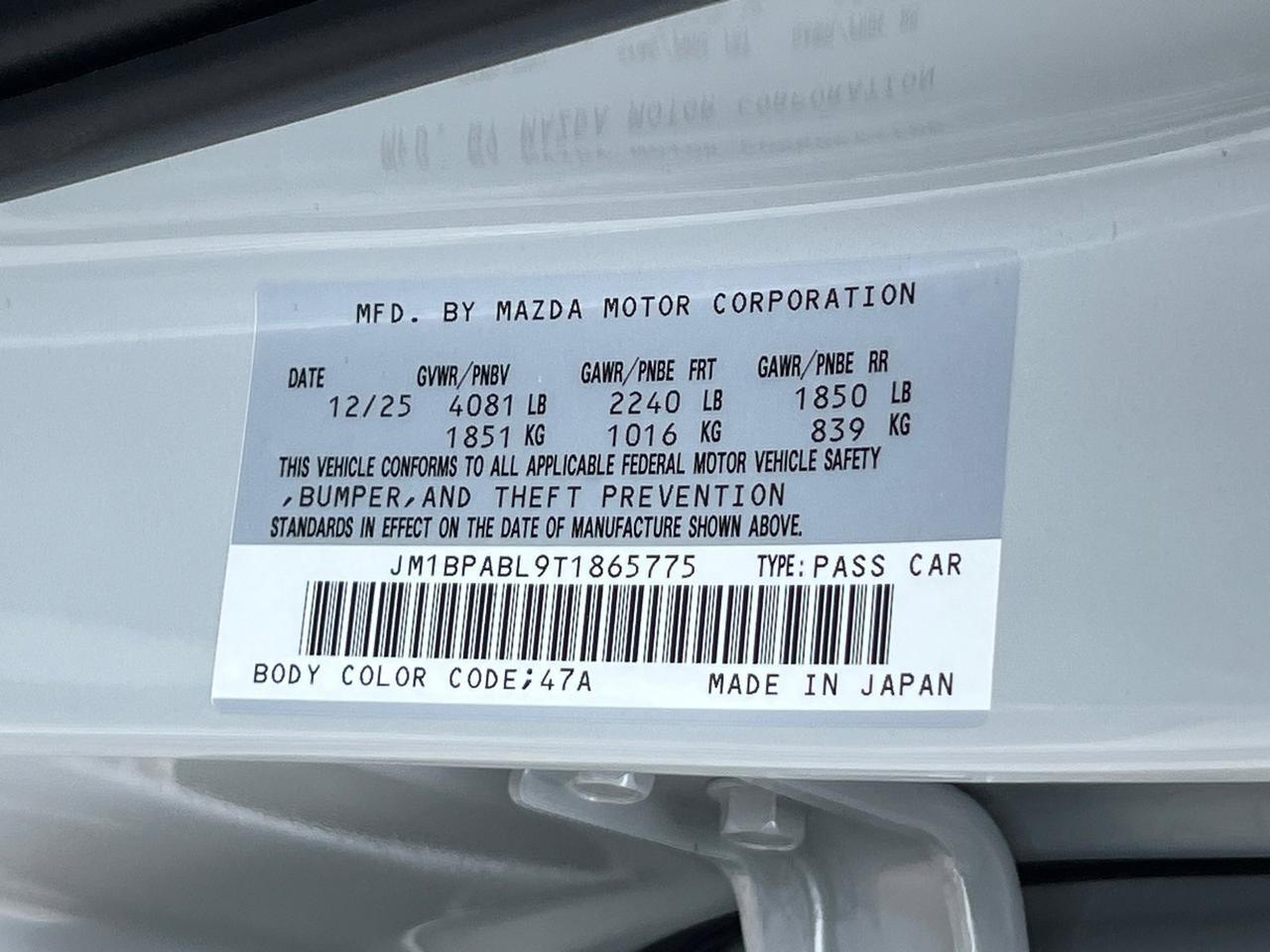 2026 MAZDA Mazda3 2.5 S Select Sport Hagerstown MD