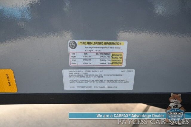 2026 MODERN BUGGY ULTIMATE HAULER UH18 / Dual 3500LBS Axles / 4500LBS Payload / Bed 10.6ft x 5.8ft / GVWR 7000LBS / Sleeps 4 / RECPRO Roof Tent & Awning / Camco Electric cooler / Perfect Aire AC / Solar Power / All Terrain Tires Anchorage AK