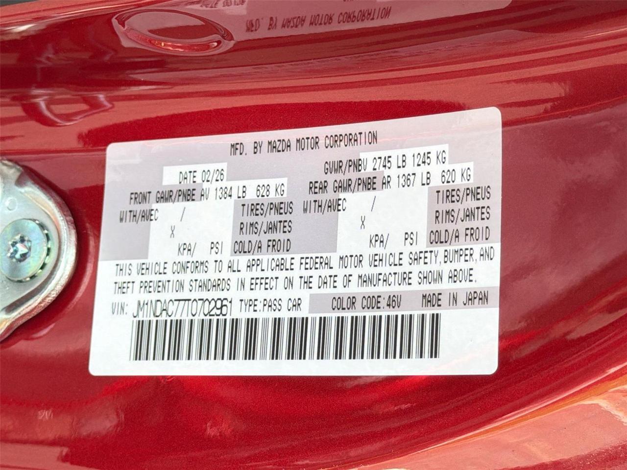 2026 Mazda MX-5 Miata Club Hagerstown MD