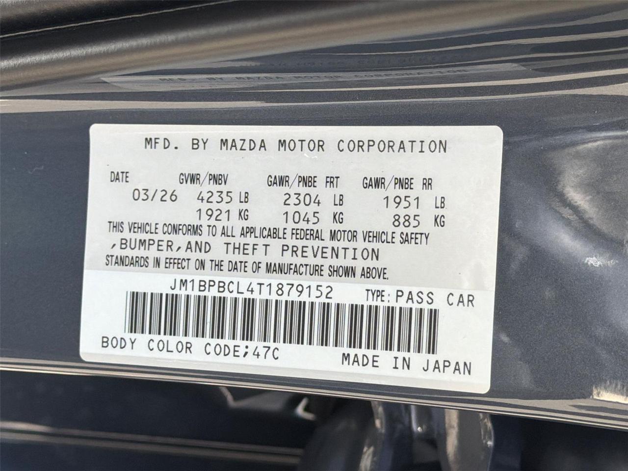 2026 Mazda Mazda3 Sedan 2.5 S Carbon Edition Hagerstown MD