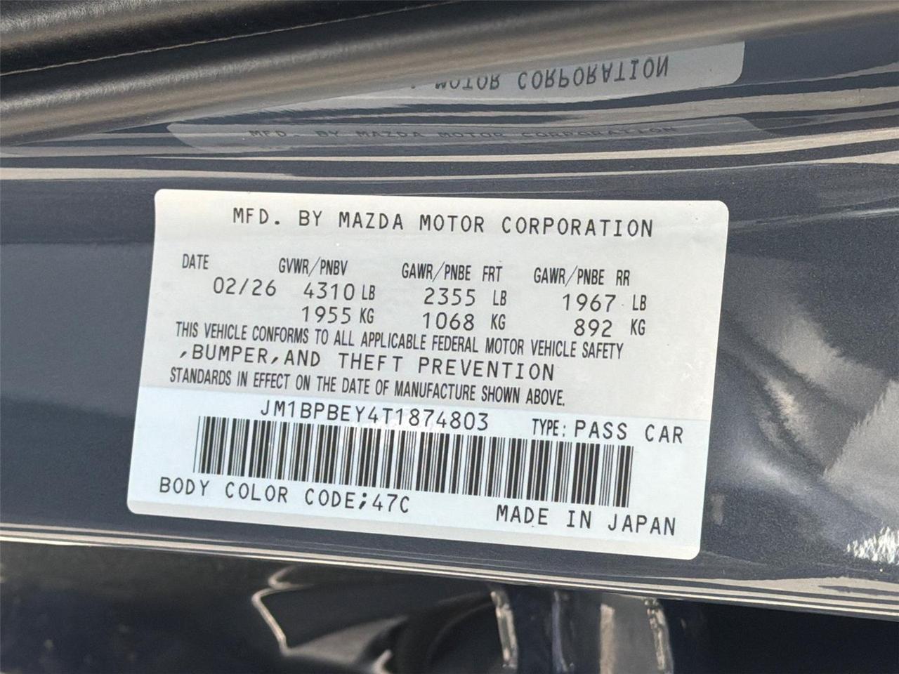 2026 Mazda Mazda3 Sedan 2.5 Turbo Premium Plus Hagerstown MD